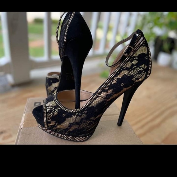 JustFab lace 6” heels size 9 - Picture 4 of 9